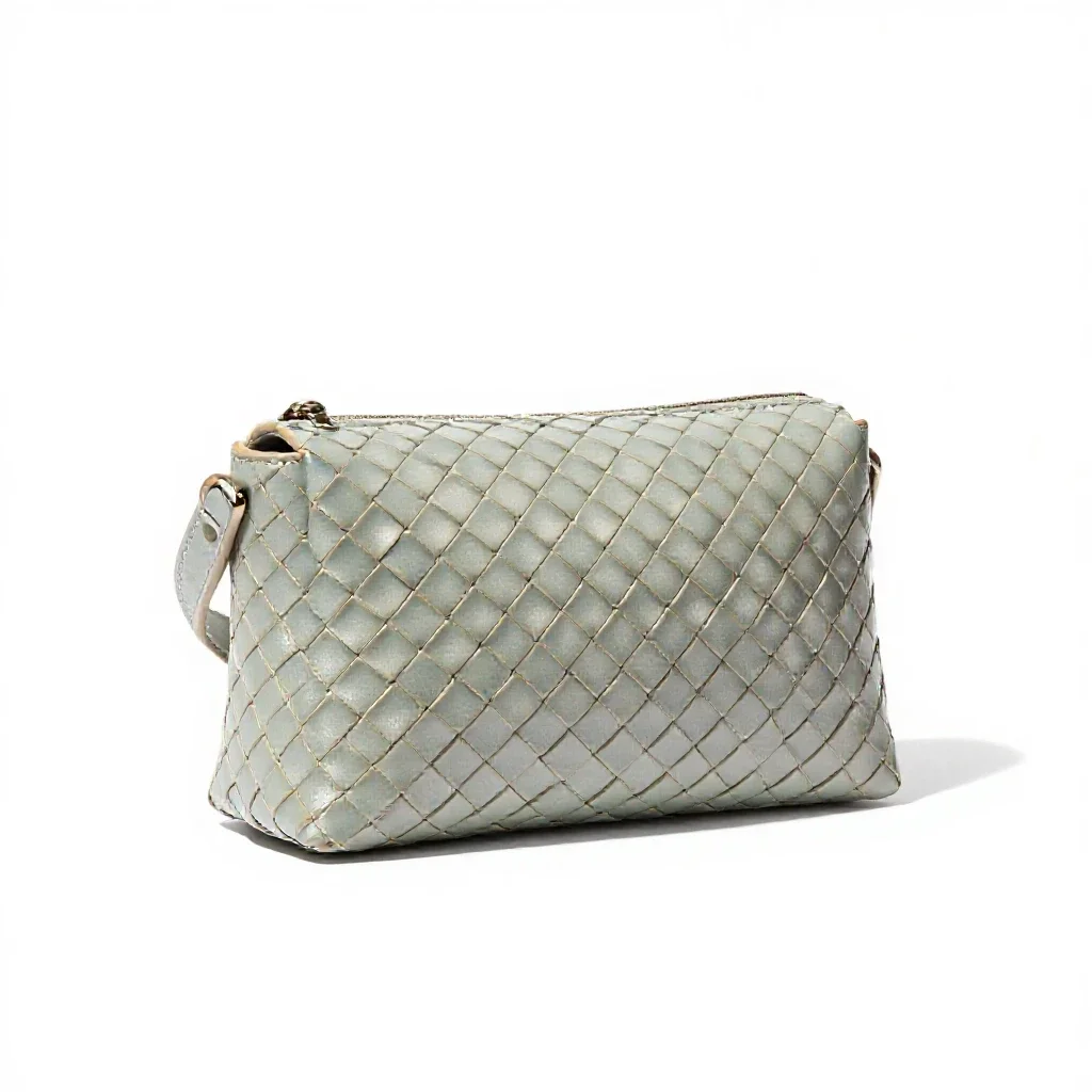 Woven belt bag isolated on a white background