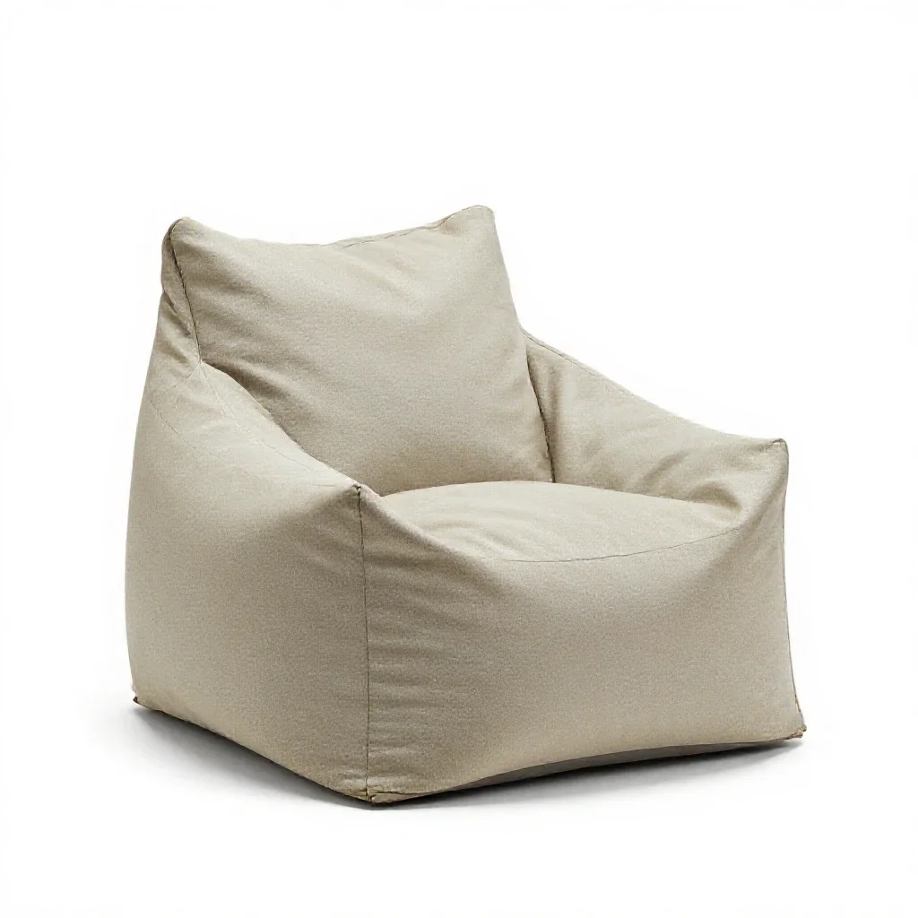 Bean bag chair isolated on a white background