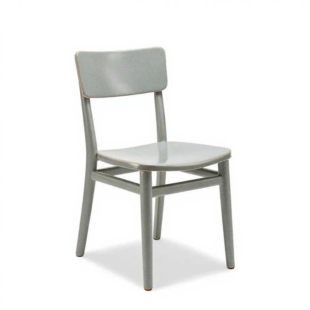 Bentwood bistro chair isolated on a white background