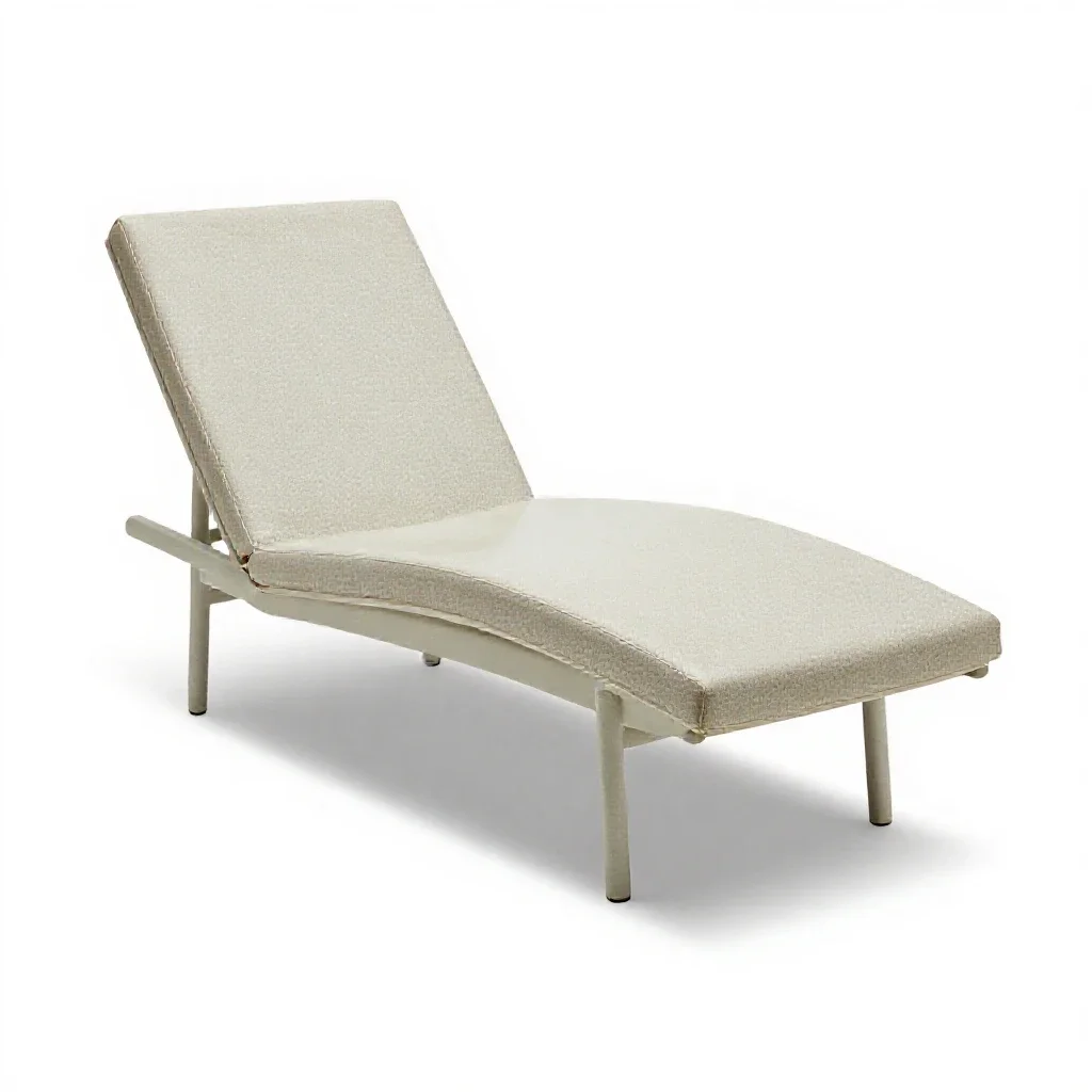 Chaise longue isolated on a white background