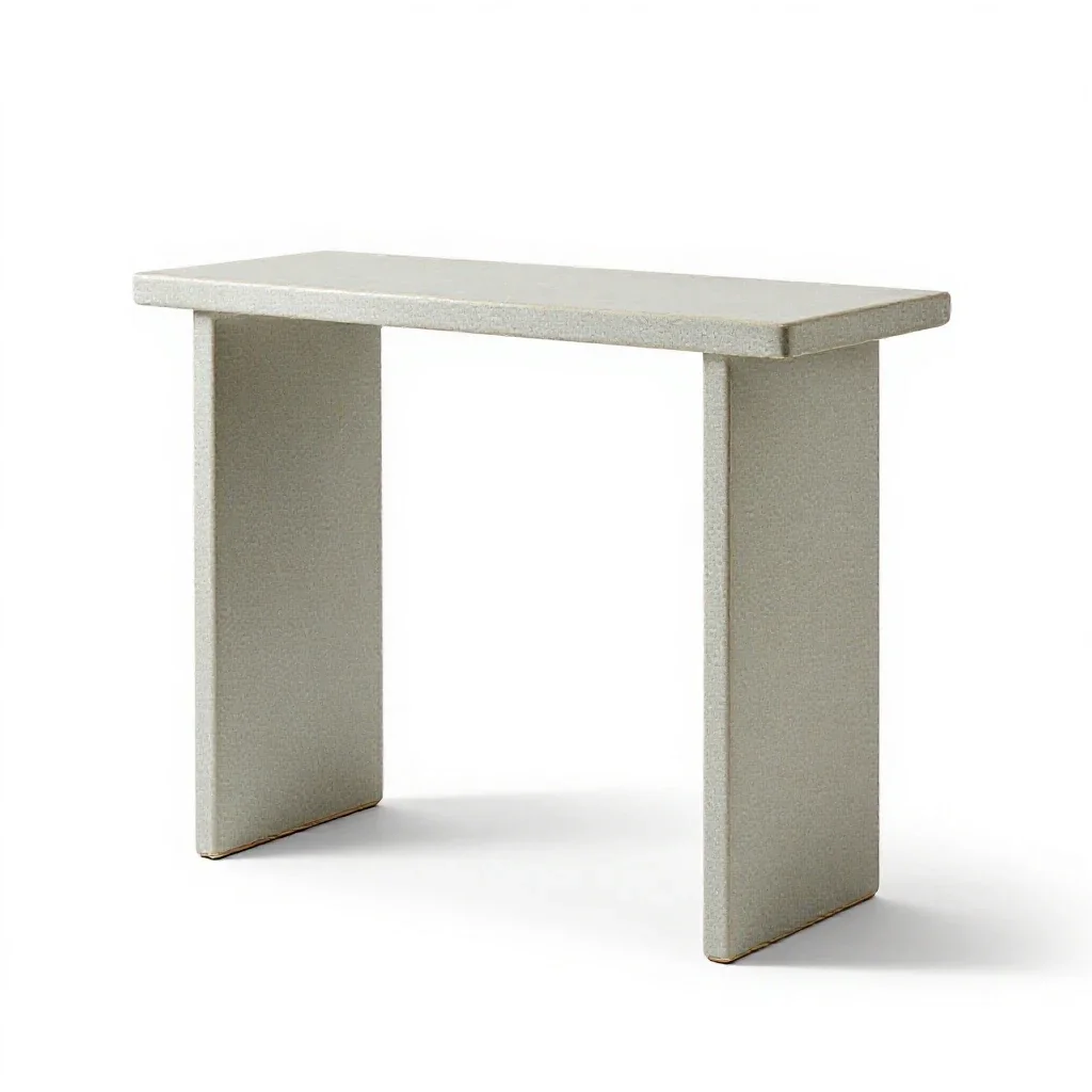 Console table isolated on a white background
