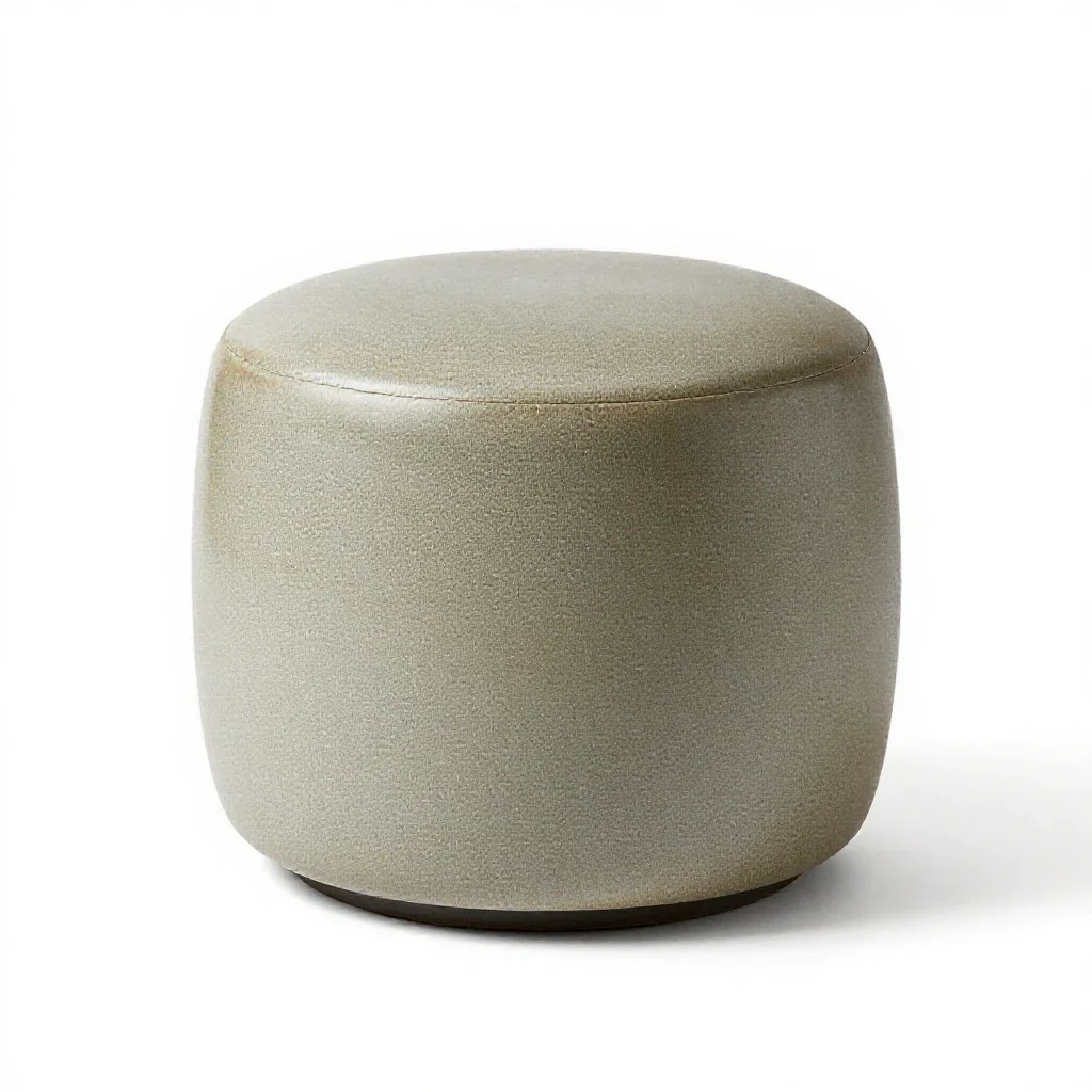 Pouffe ottoman isolated on a white background