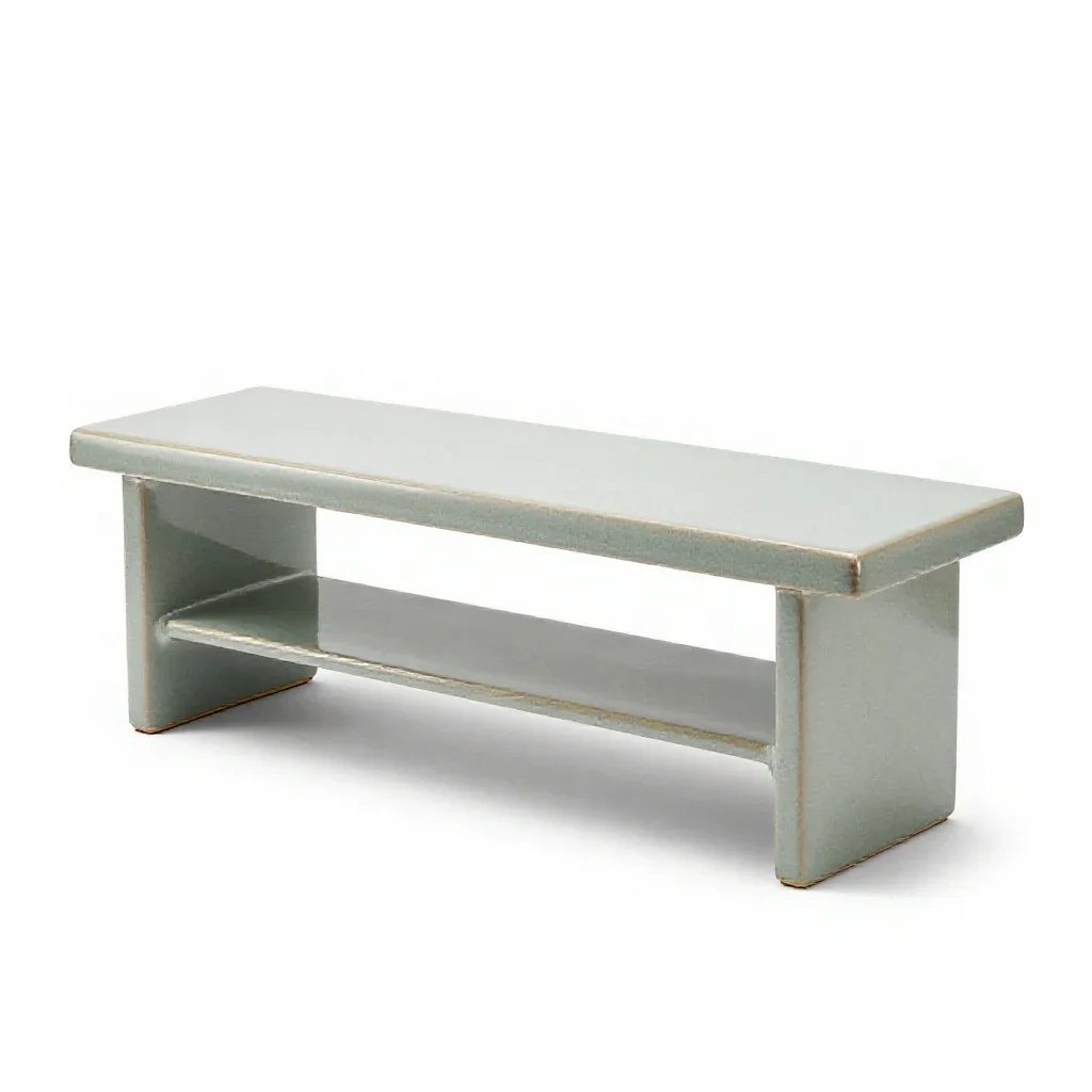 Shoe rack bench isolated on a white background