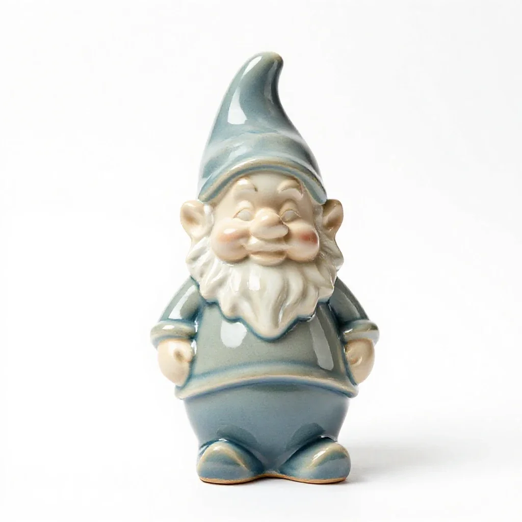 Garden gnome isolated on a white background