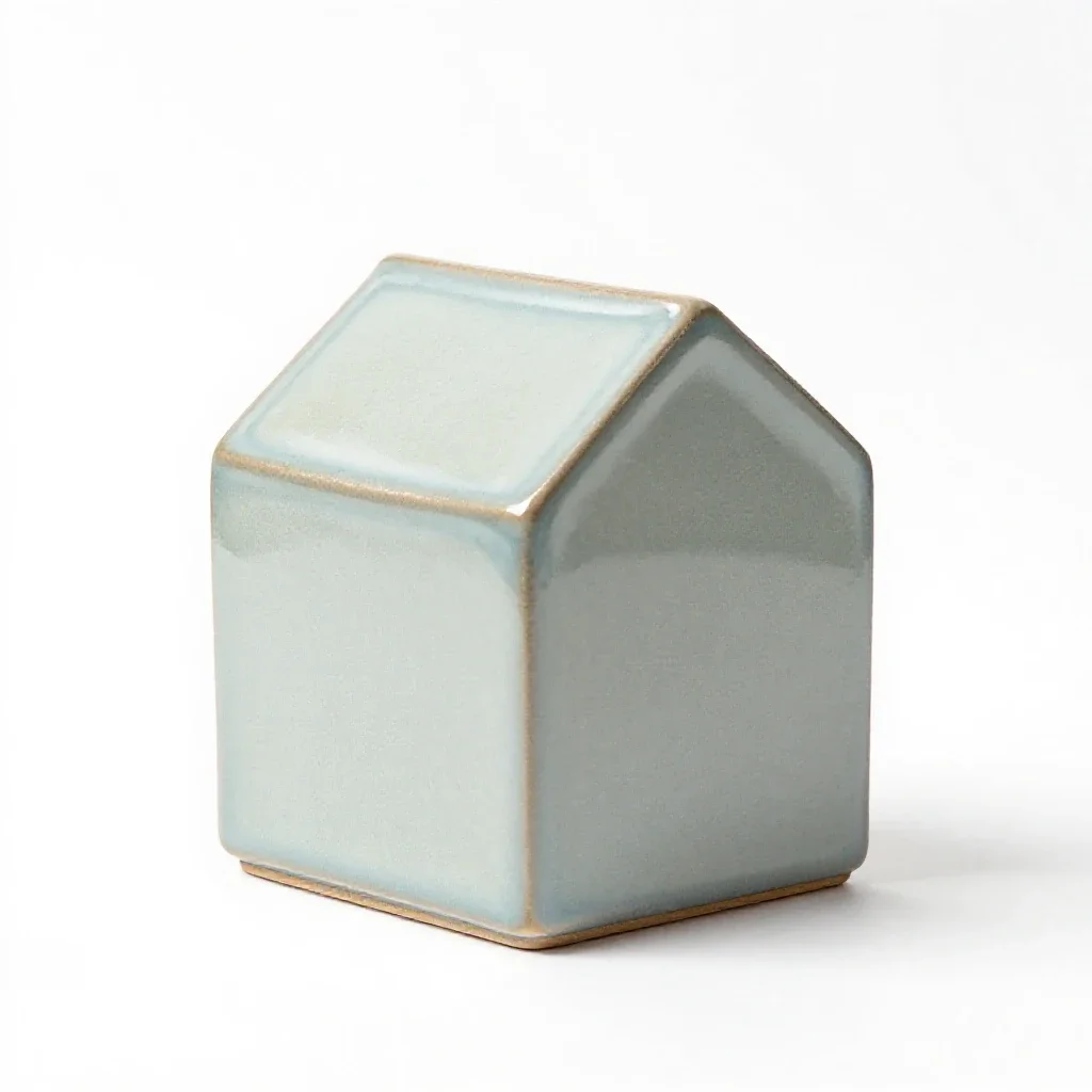 Mini greenhouse isolated on a white background