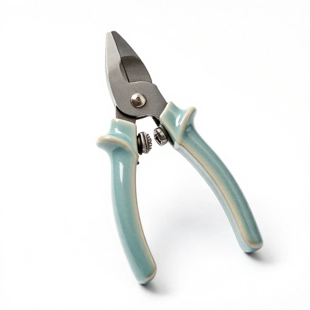 Pair of secateurs isolated on a white background
