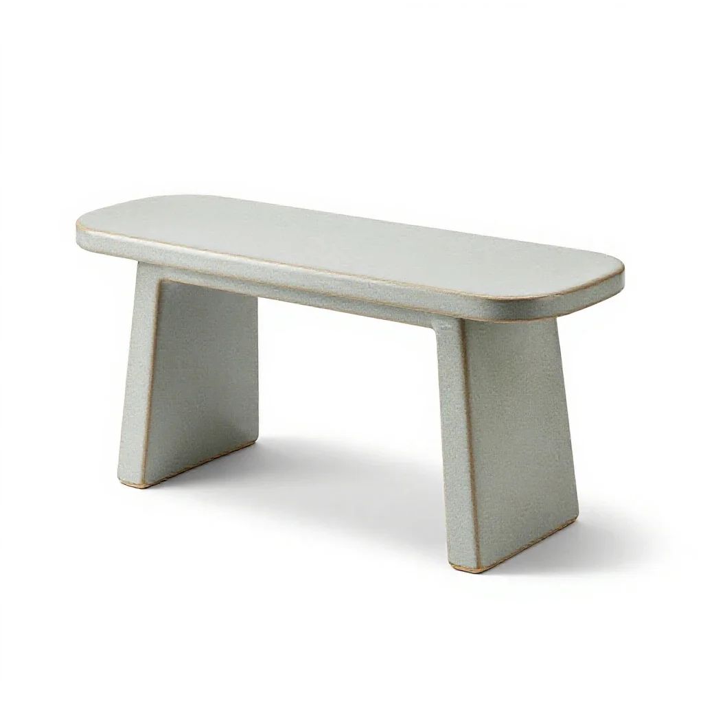 Potting bench isolated on a white background
