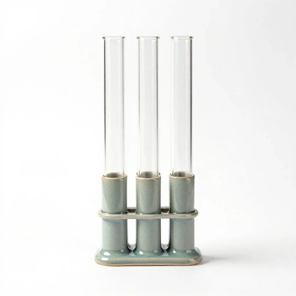 Propagation station with glass tubes isolated on a white background