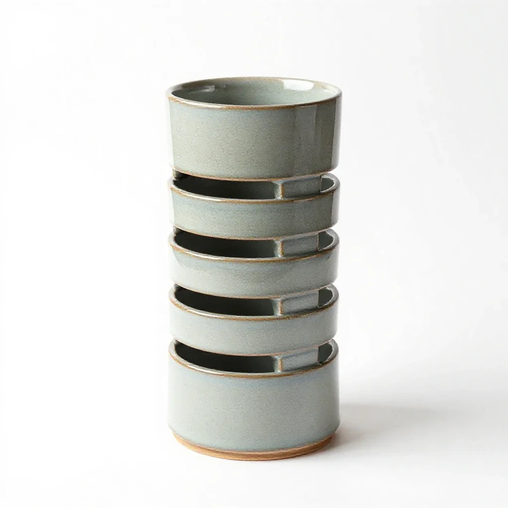 Worm farm tower isolated on a white background