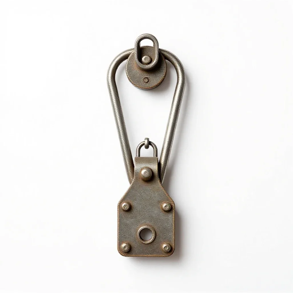 Chain hoist isolated on a white background