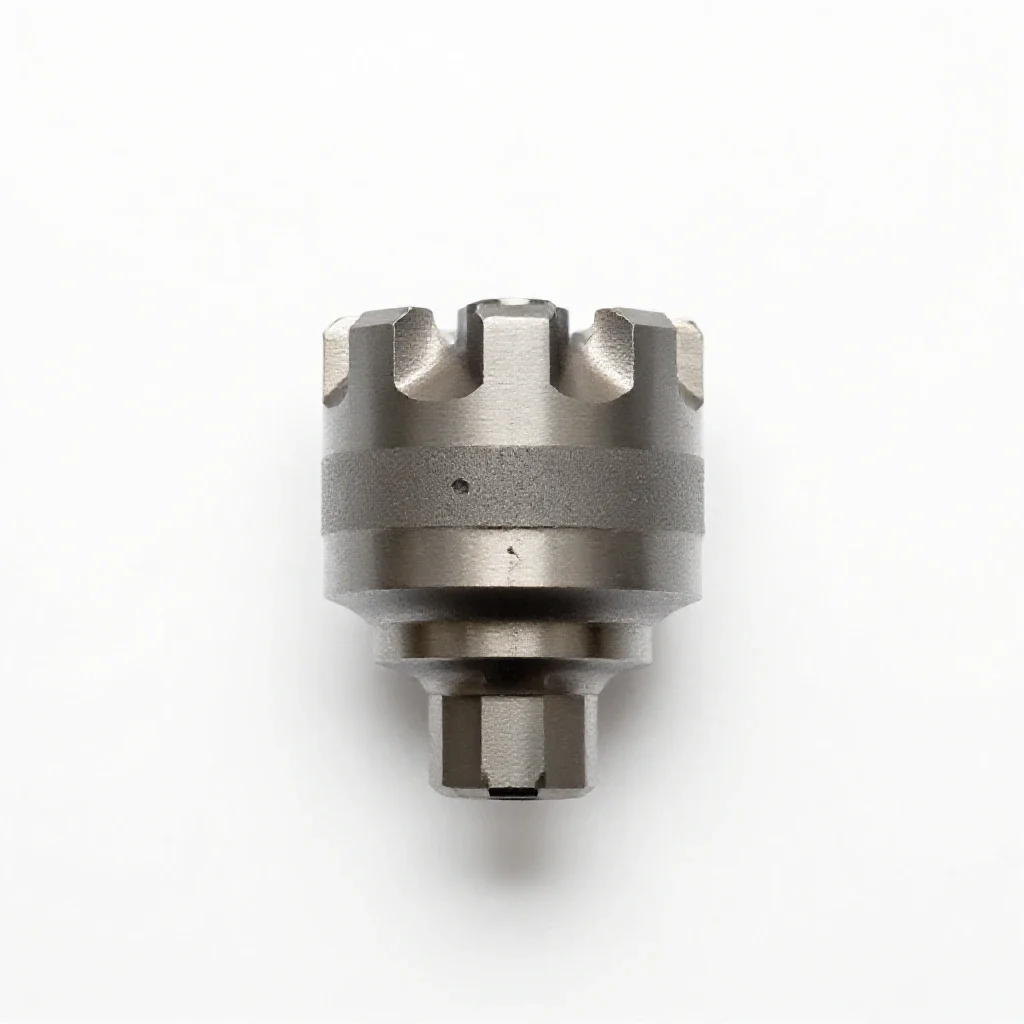 Cnc tool holder isolated on a white background