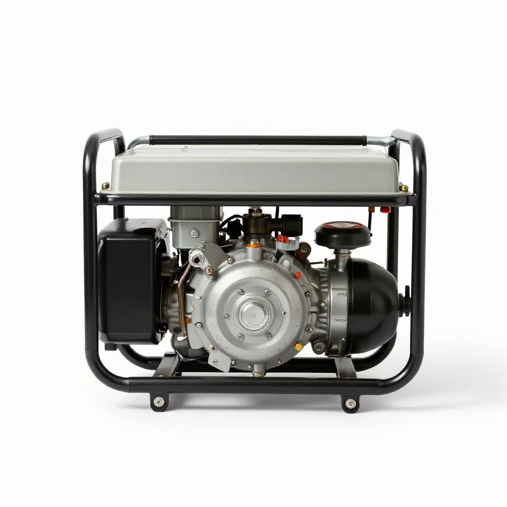 Diesel generator isolated on a white background