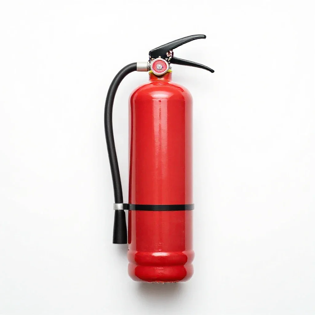 Fire extinguisher isolated on a white background