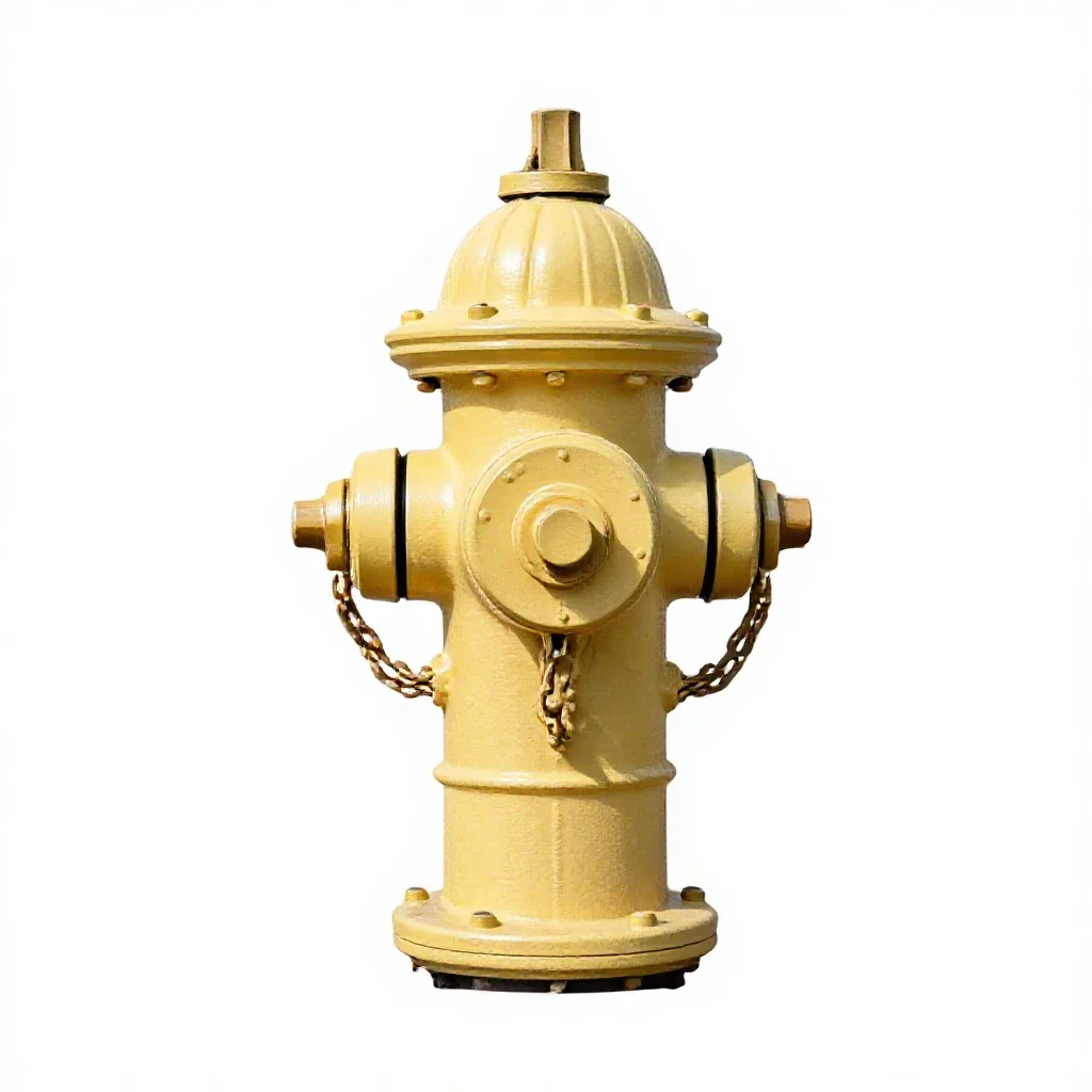 Fire hydrant isolated on a white background
