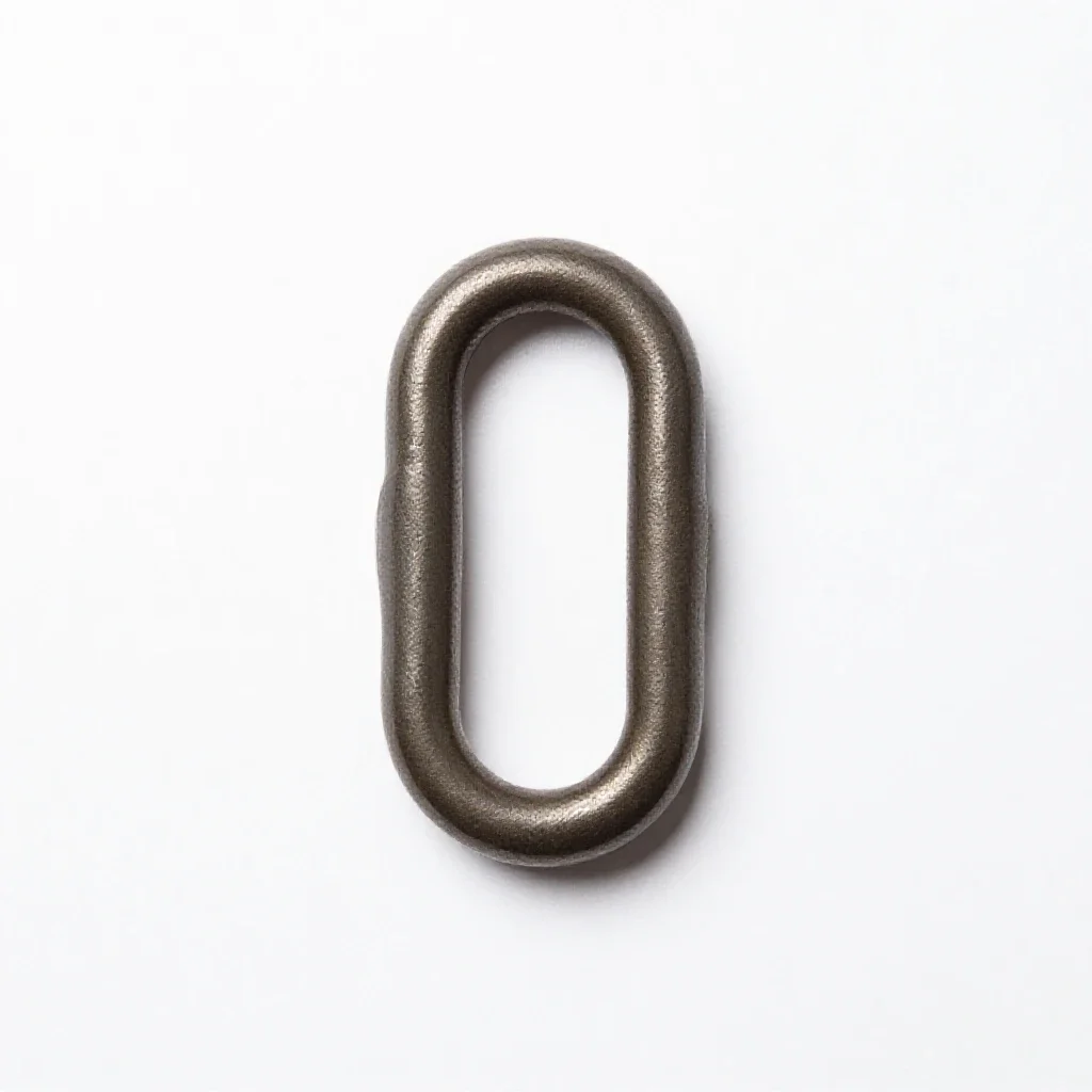 Heavy shackle isolated on a white background