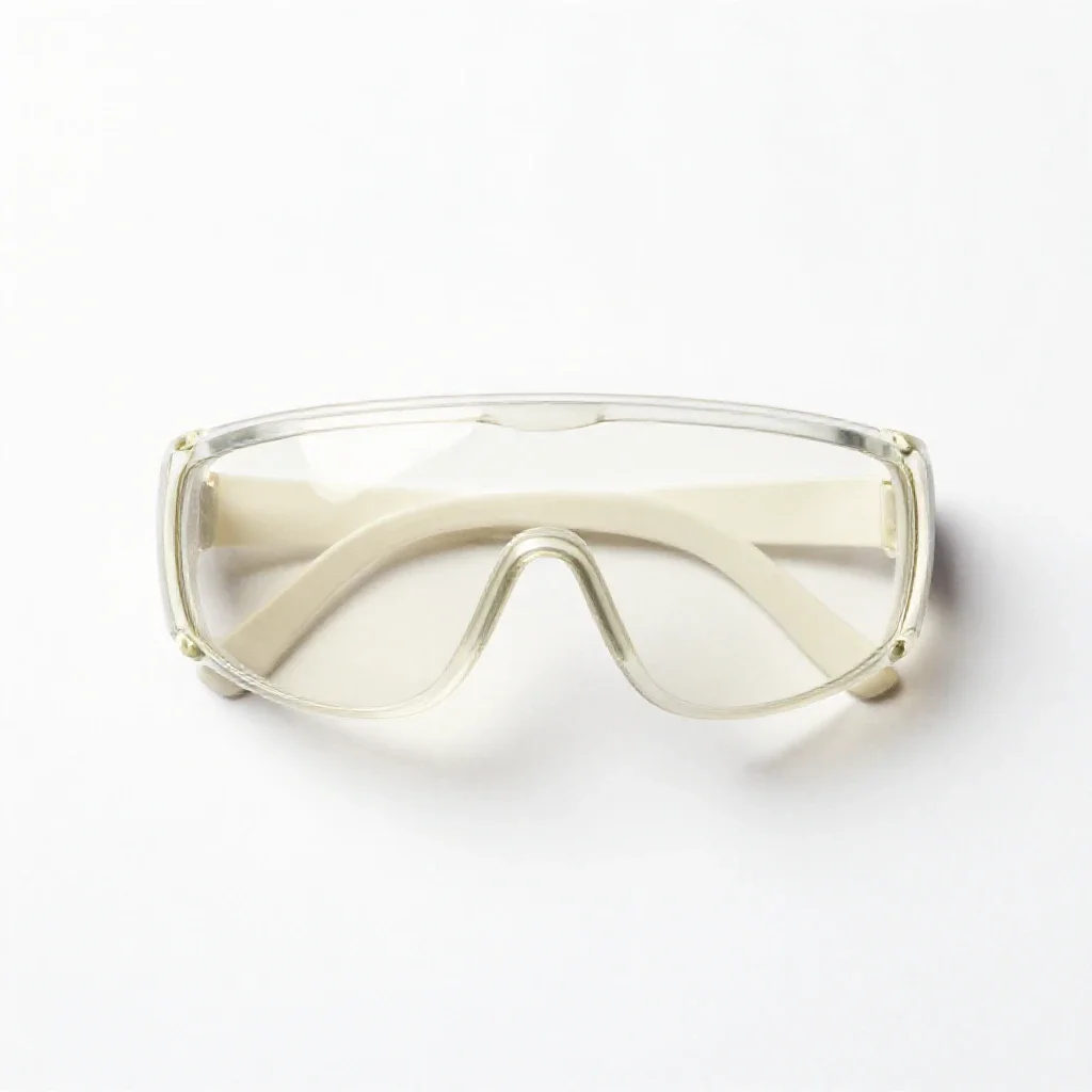 Pair of safety goggles isolated on a white background