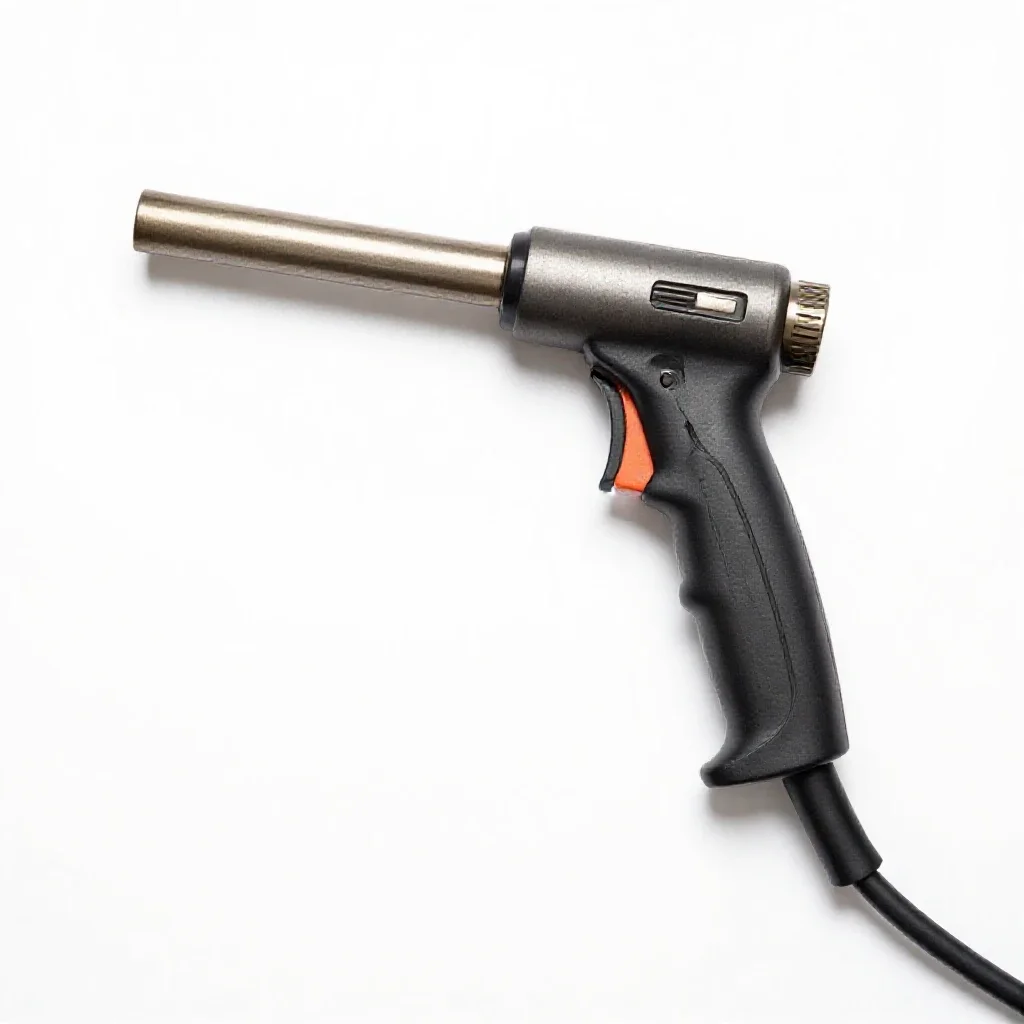 Plasma cutter torch isolated on a white background