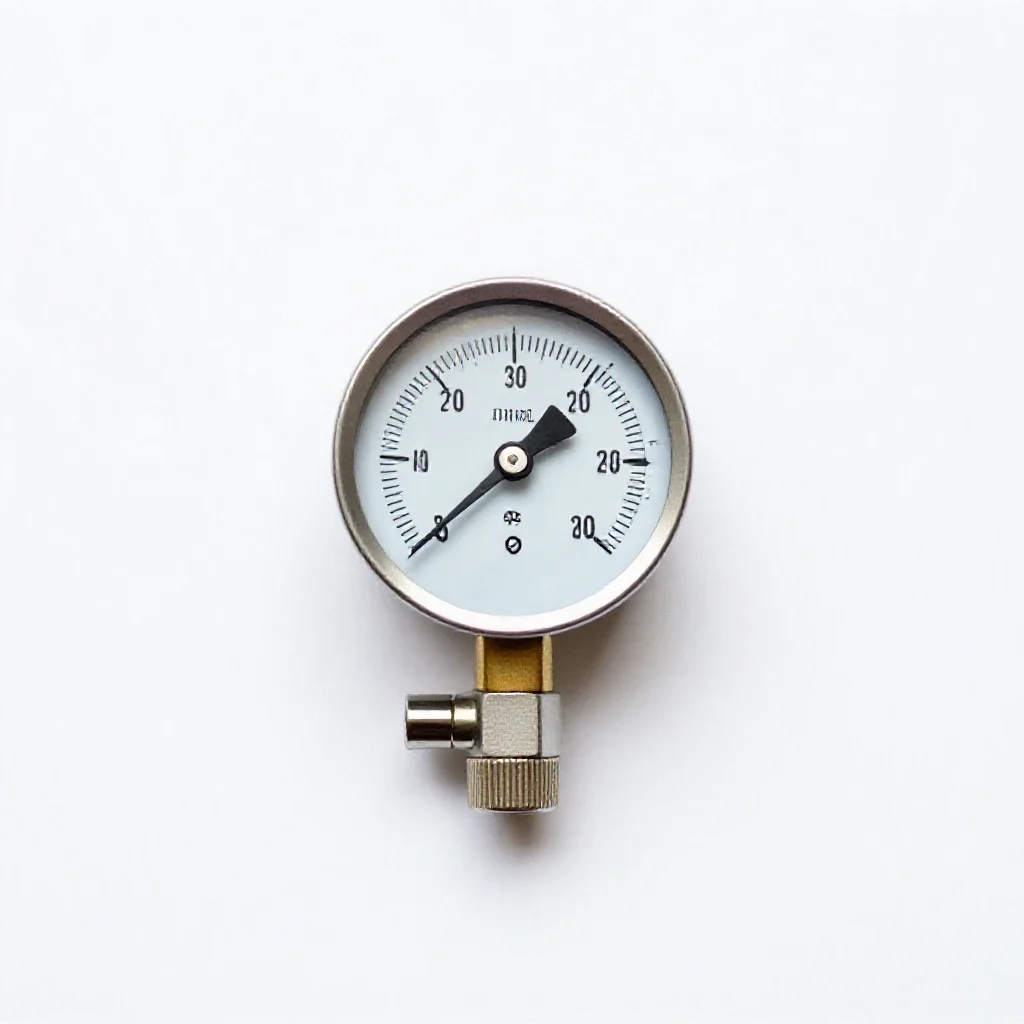 Pressure gauge isolated on a white background