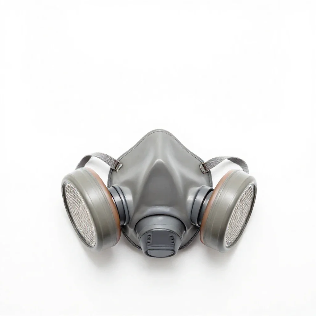 Respirator mask isolated on a white background