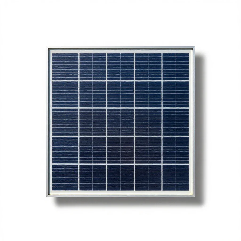 Solar panel array module isolated on a white background