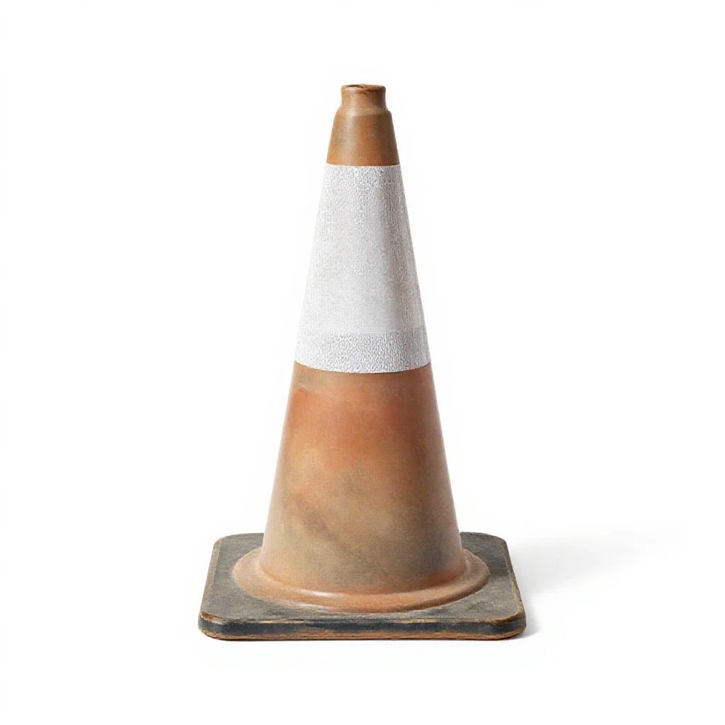 Traffic cone isolated on a white background