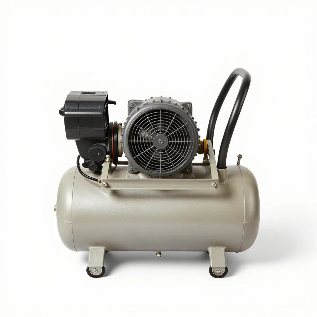 Air compressor isolated on a white background