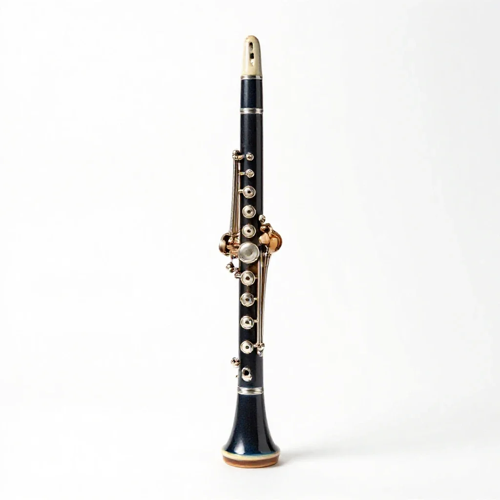 Clarinet isolated on a white background