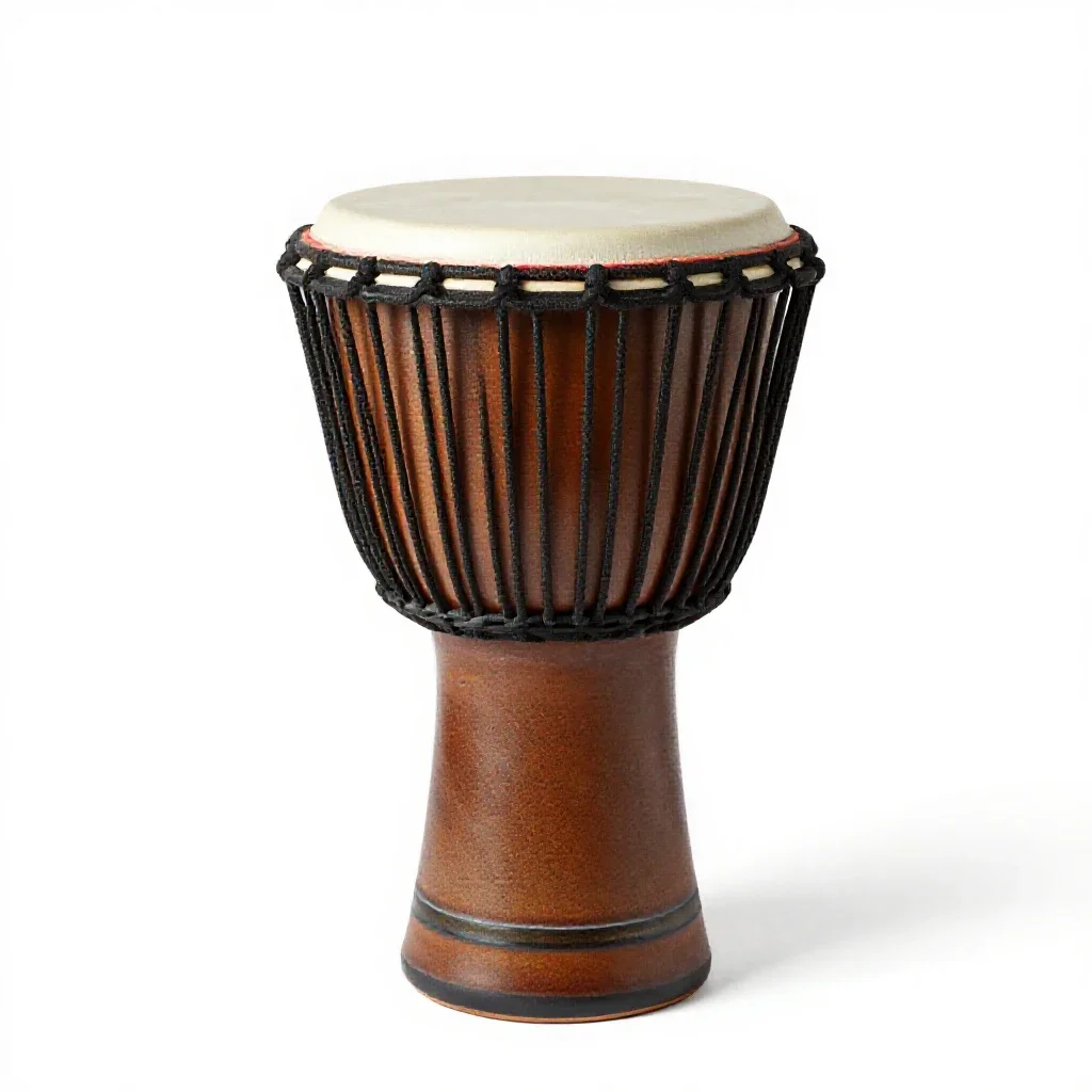 Djembe isolated on a white background