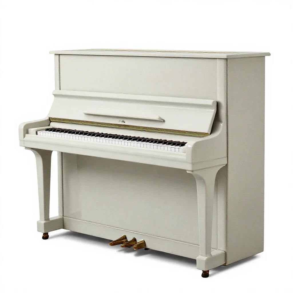 Grand piano isolated on a white background