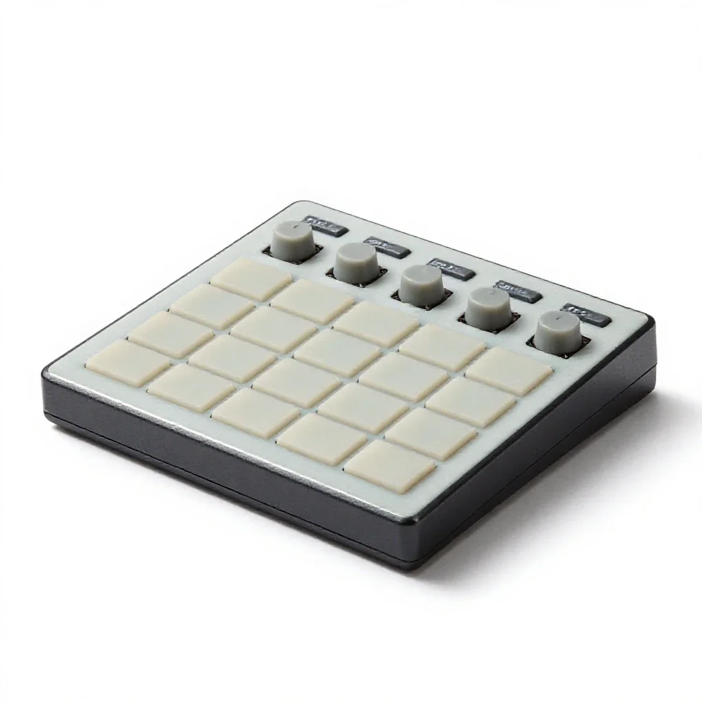 Sampler pad controller isolated on a white background