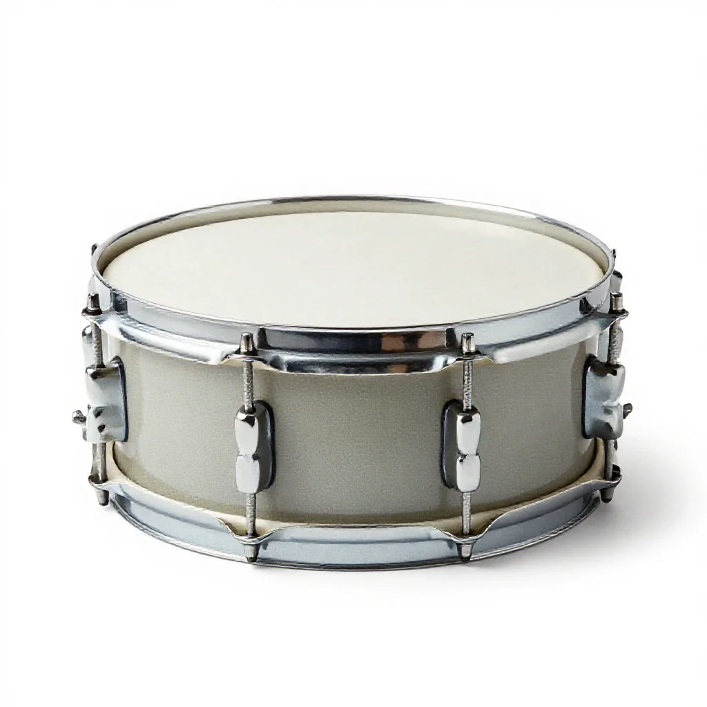 Snare drum isolated on a white background