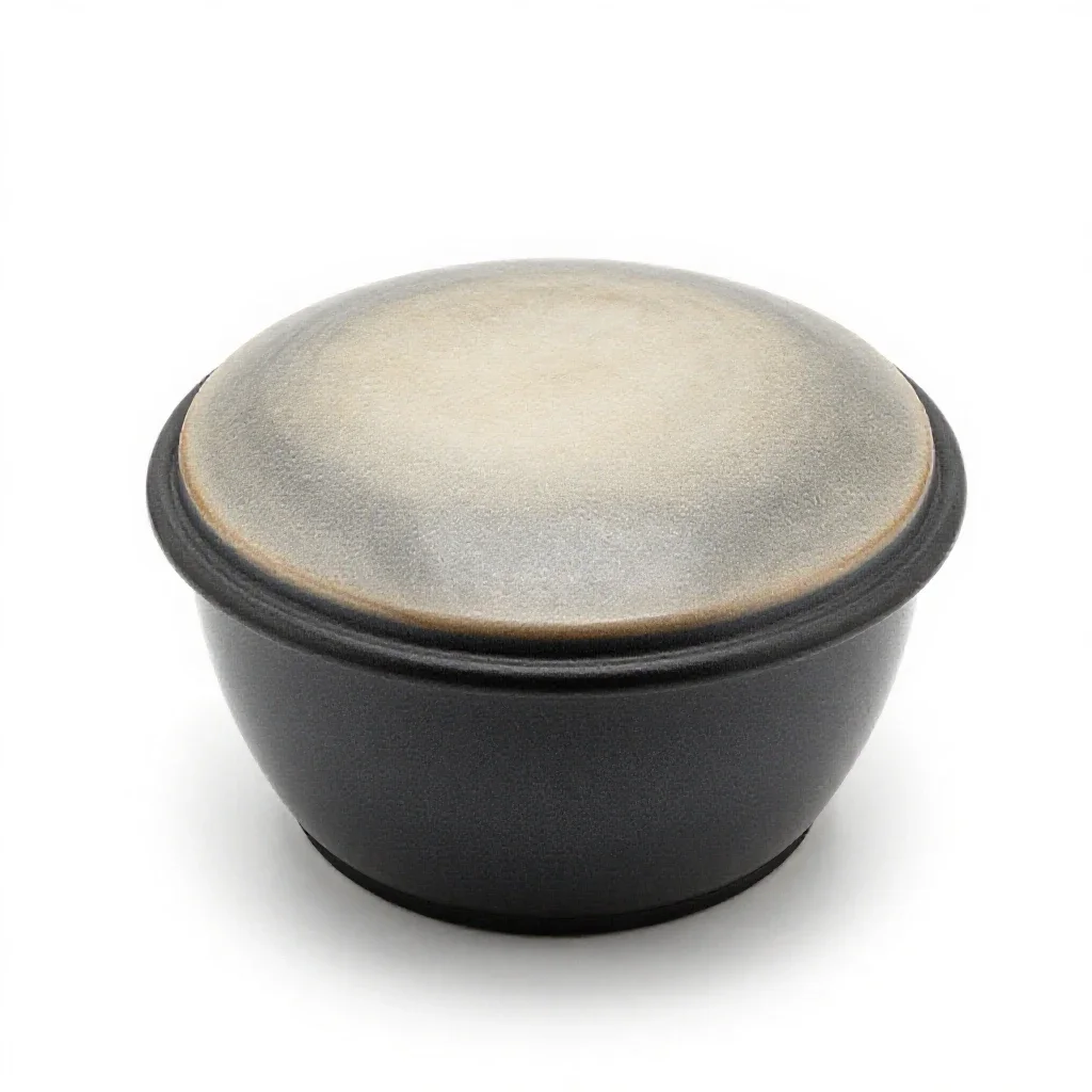 Steel tongue drum isolated on a white background