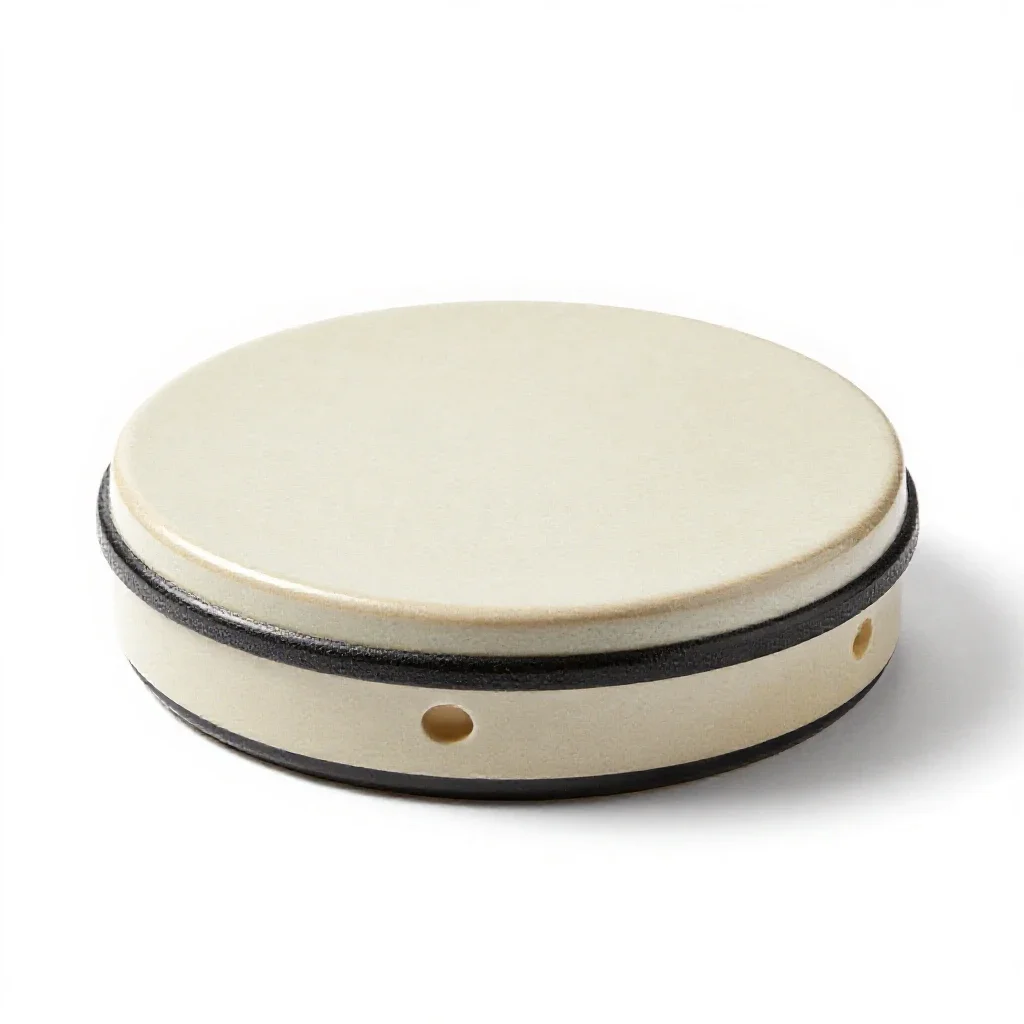 Tambourine isolated on a white background