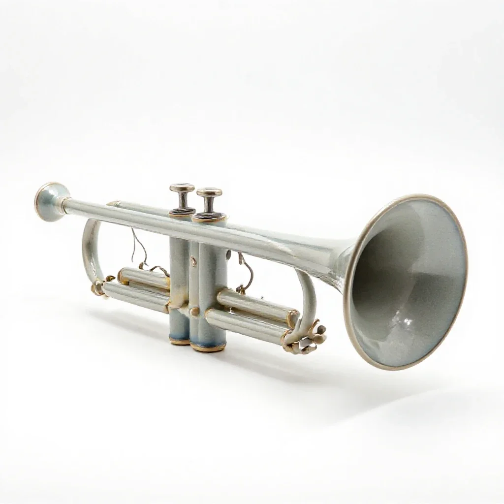 Trumpet isolated on a white background