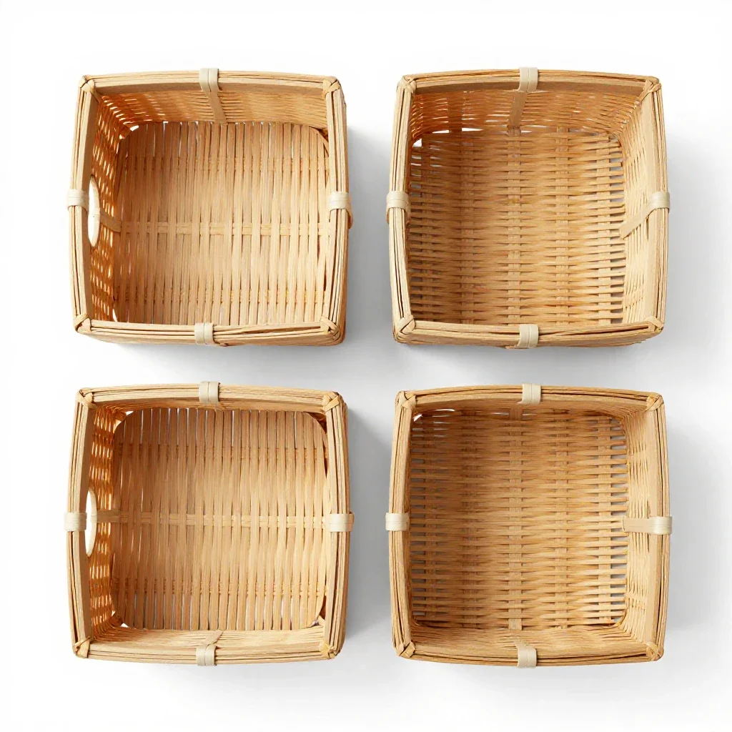Changing table with baskets isolated on a white background