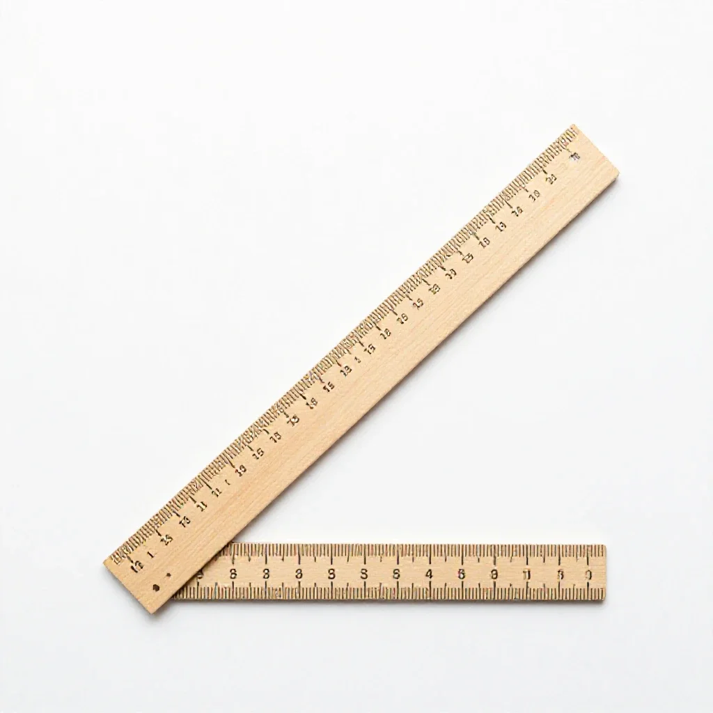 Growth chart ruler isolated on a white background