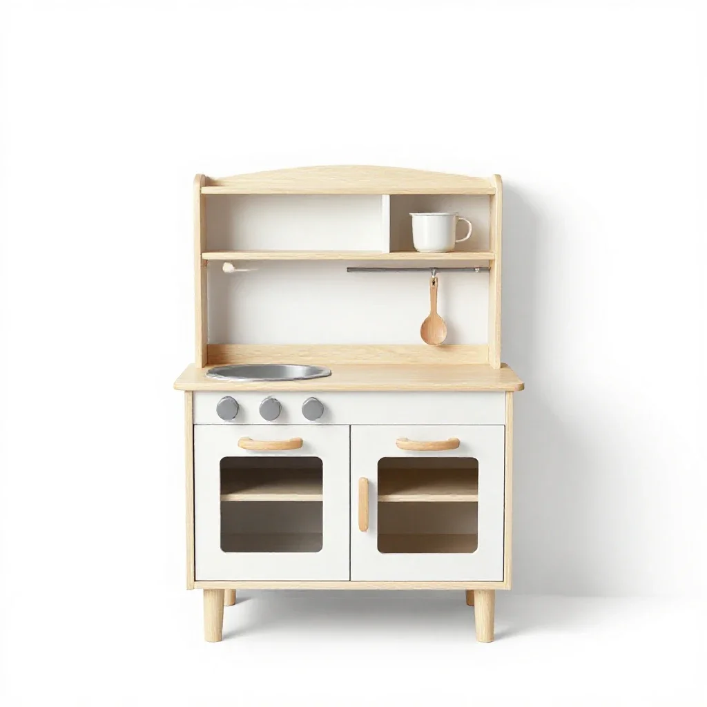 Play kitchen isolated on a white background