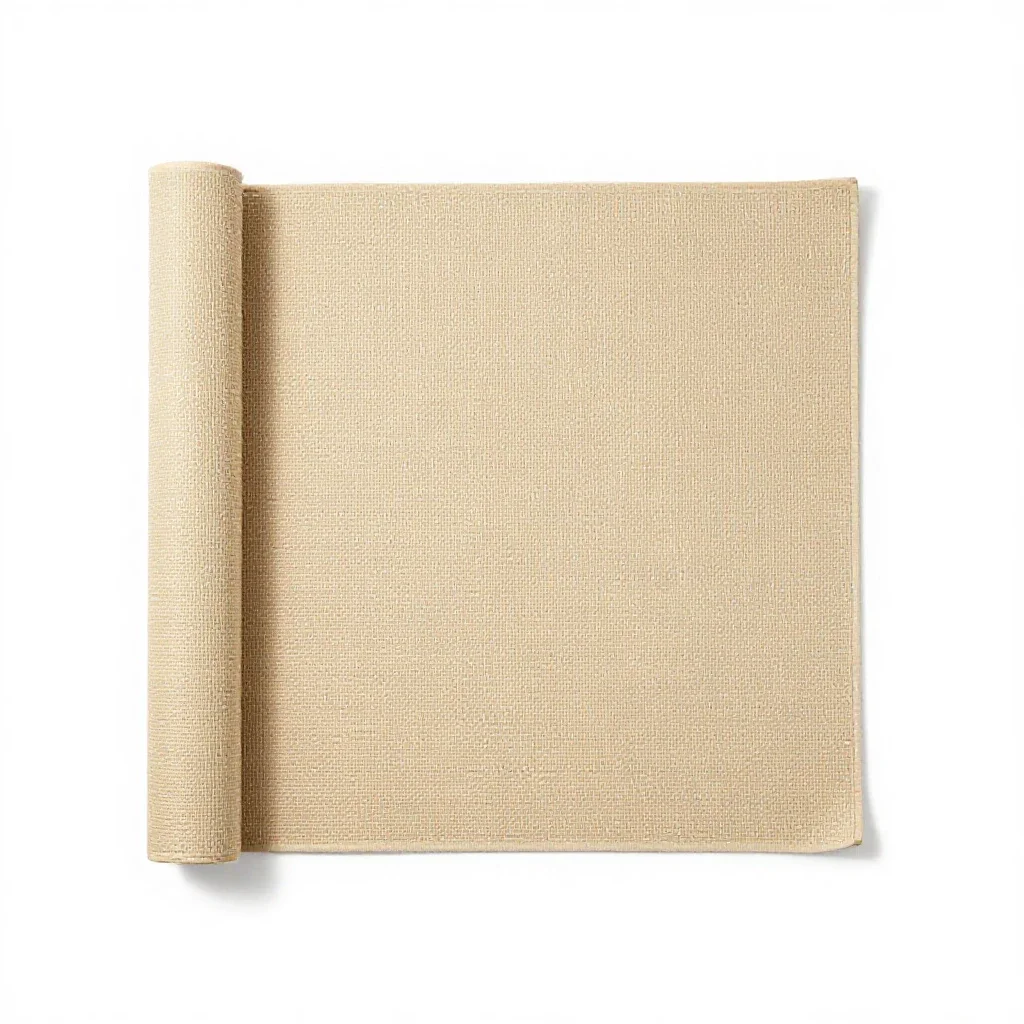 Play mat rolled out isolated on a white background
