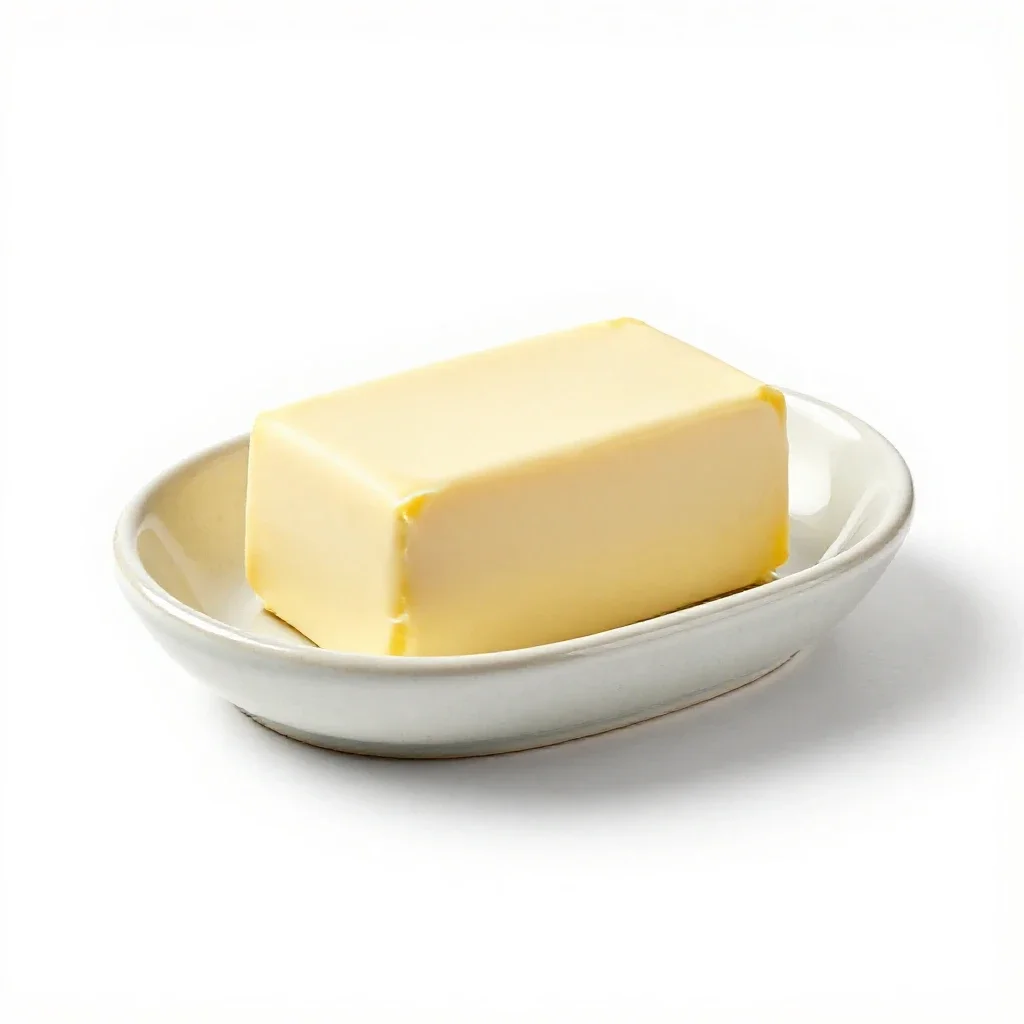 Butter dish isolated on a white background