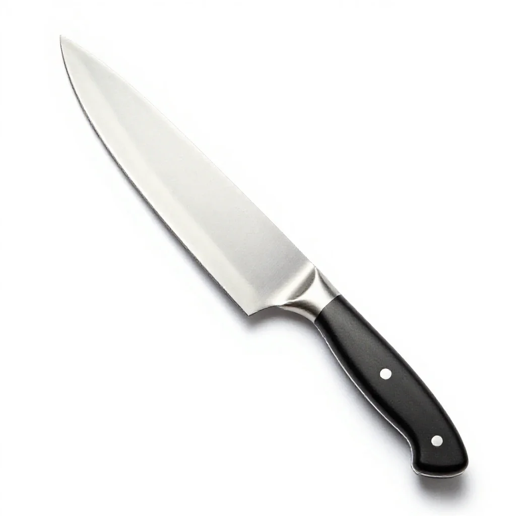 Chef's knife isolated on a white background
