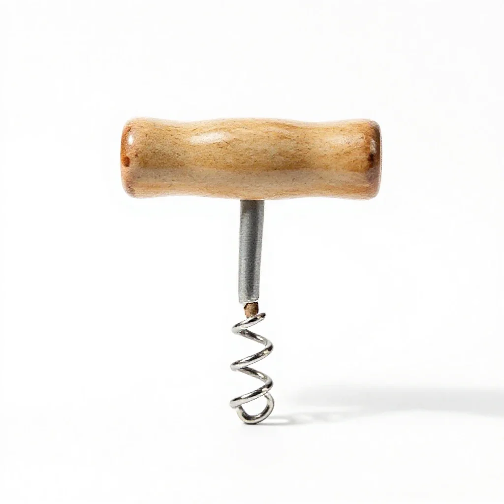 Corkscrew isolated on a white background