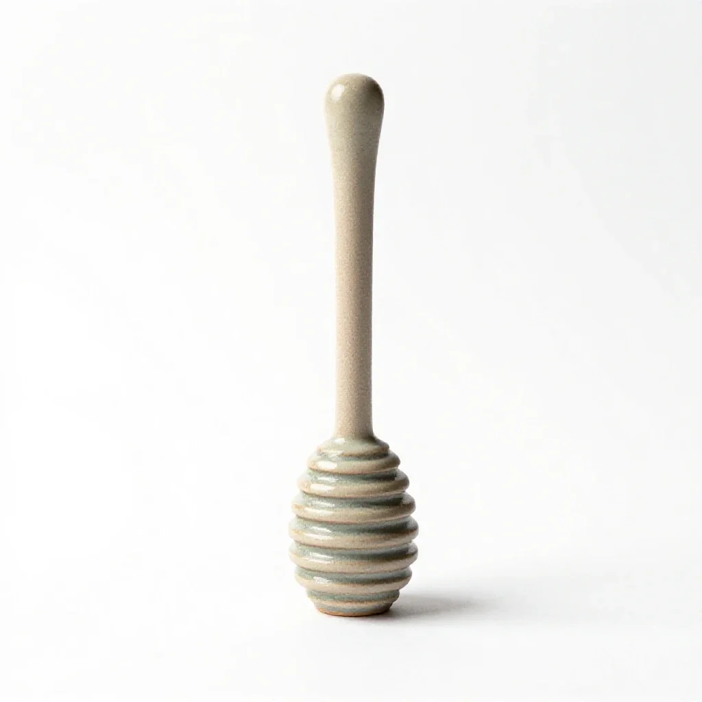 Honey dipper isolated on a white background
