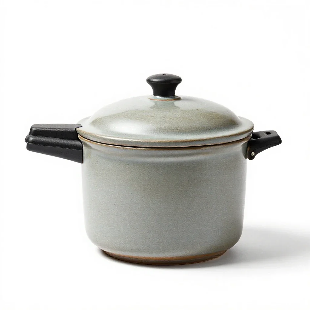 Pressure cooker isolated on a white background