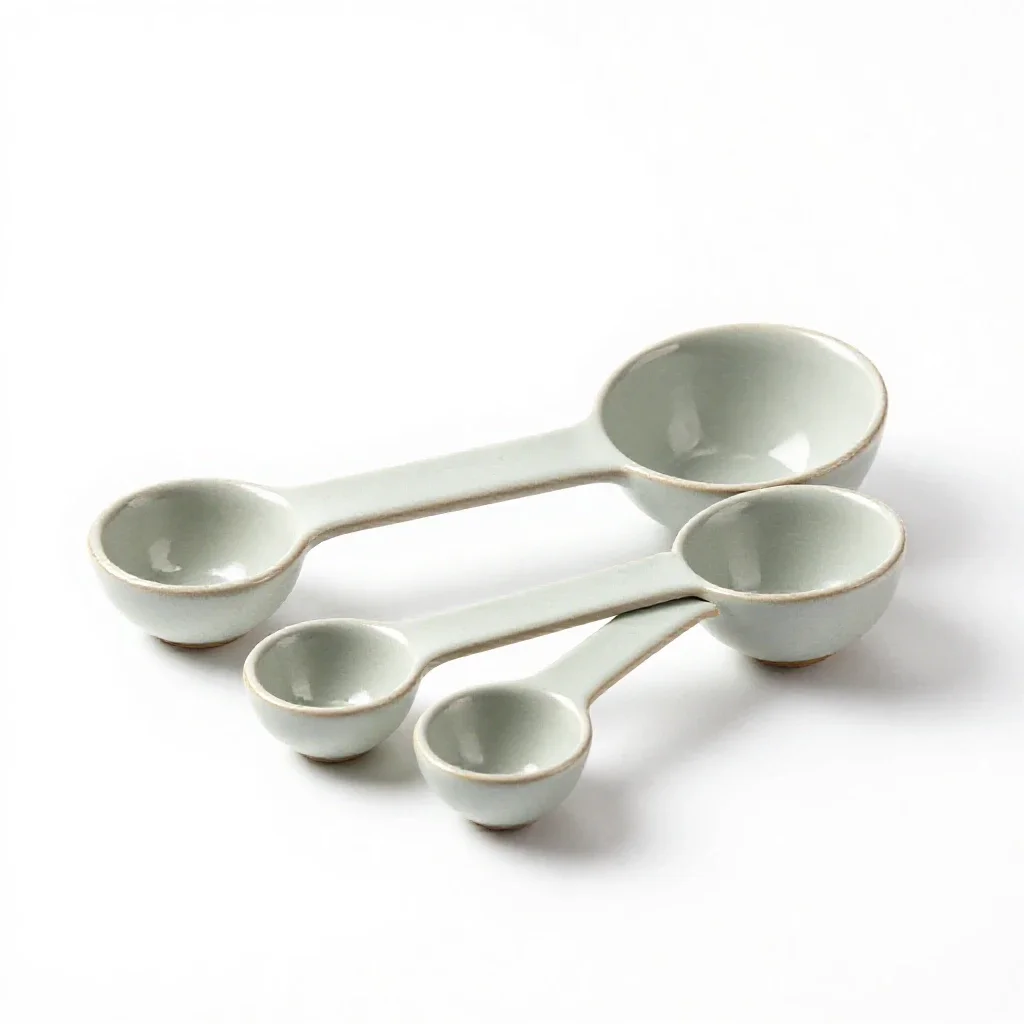 Set of measuring spoons isolated on a white background