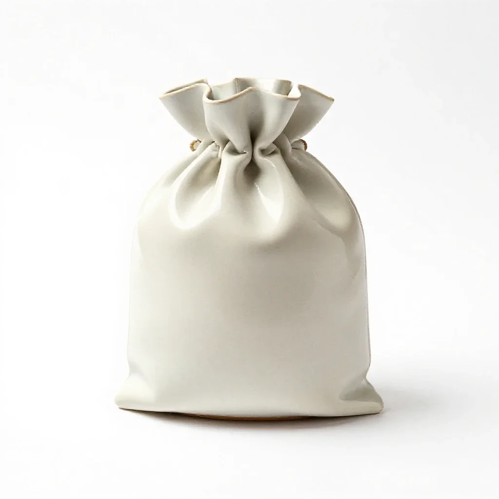 Paper luminaria bag isolated on a white background