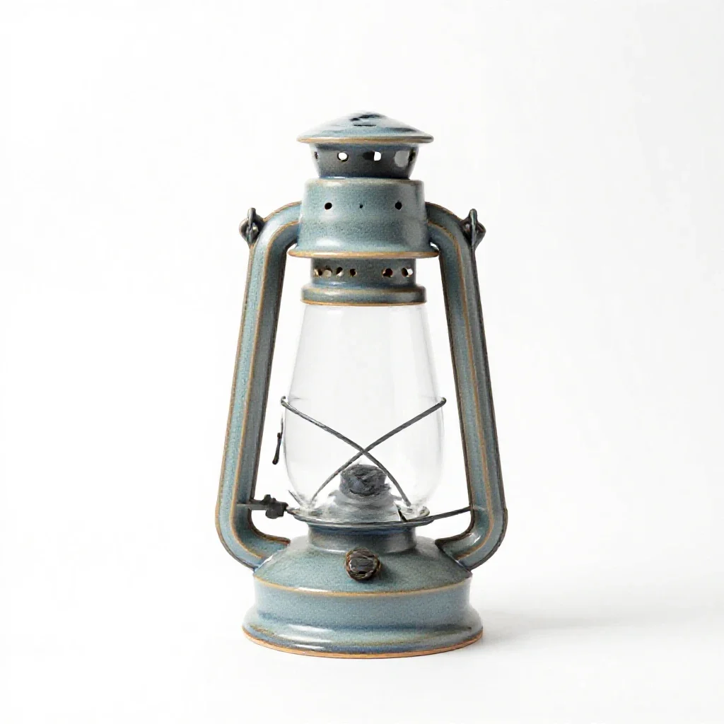 Storm lantern isolated on a white background