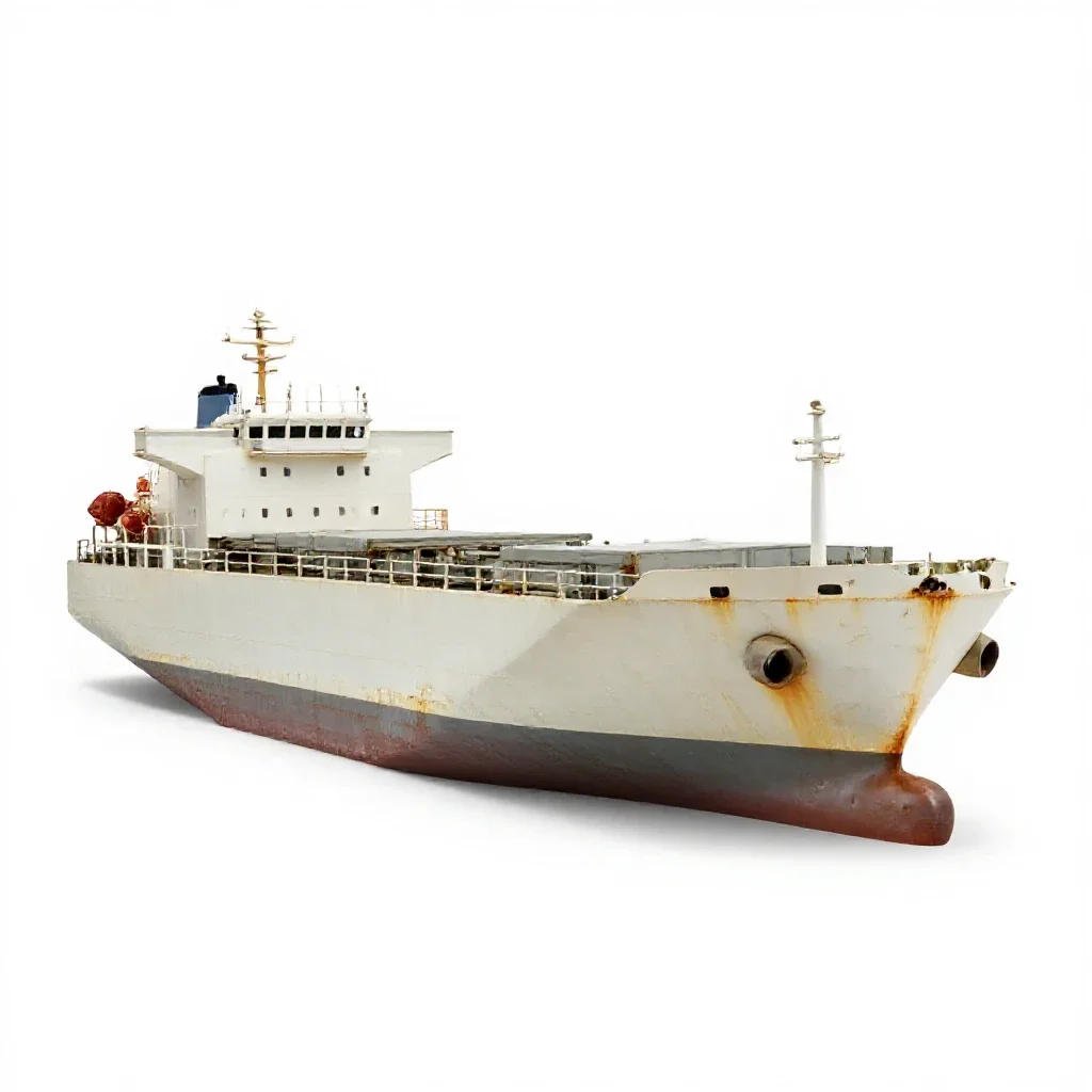 Cargo freighter aircraft isolated on a white background