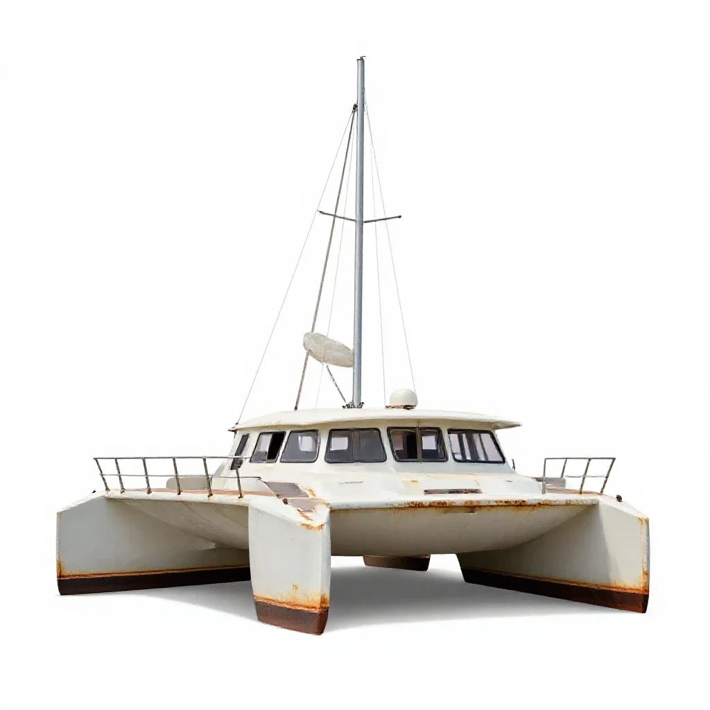 Catamaran isolated on a white background