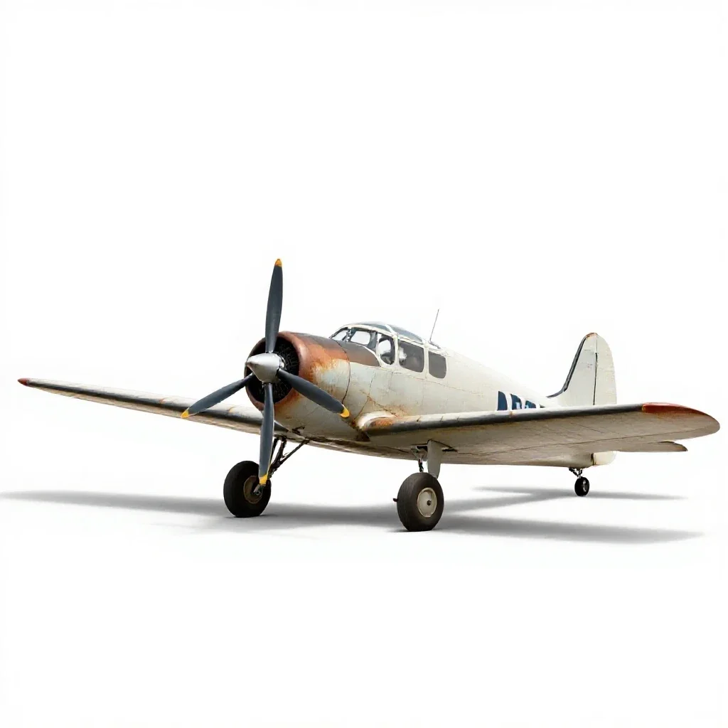 Crop duster isolated on a white background