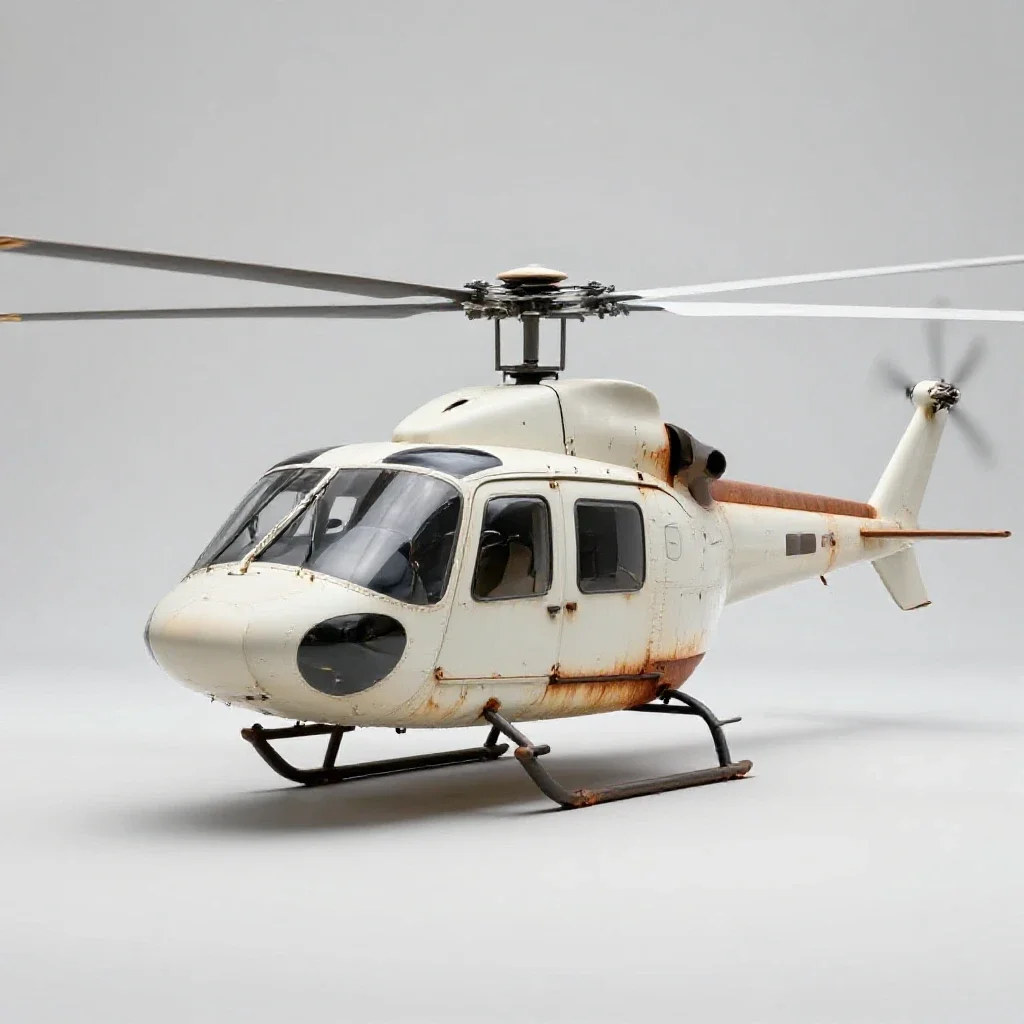 Helicopter isolated on a white background